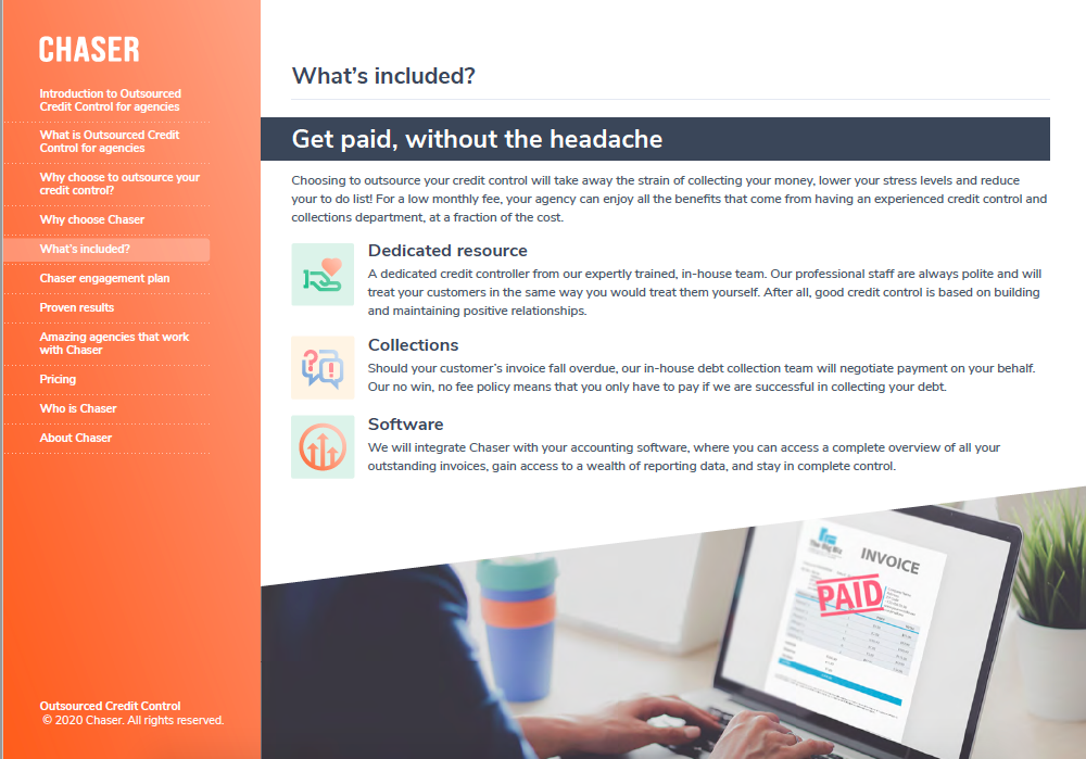 Outsourced Credit Control for agencies brochure - preview 4